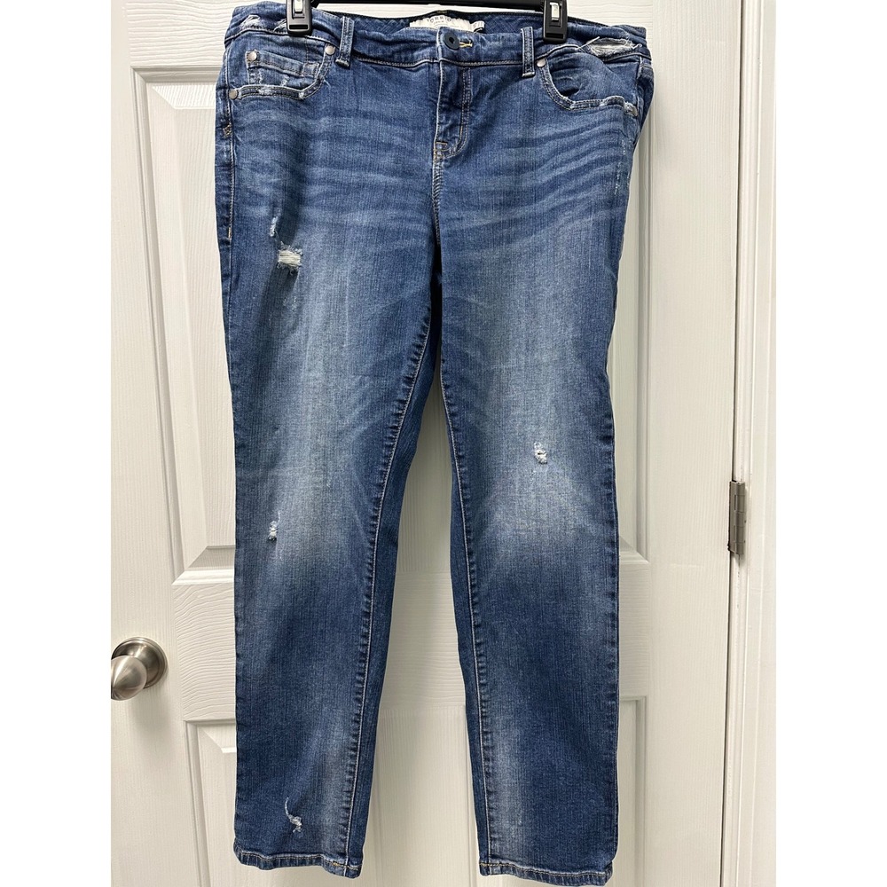 Torrid Denim First at Fit Boyfriend Distressed Jeans 14S